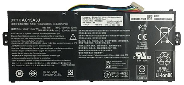 Compatible аккумулятор для ноутбука acer  for Chromebook-CB5-132T-C8KL 